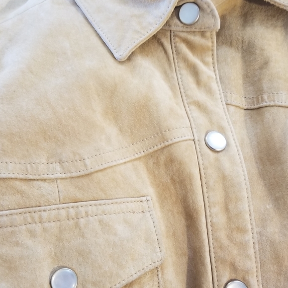 Wilson's Leather suede tan western shirt jacket - Picture 6 of 12